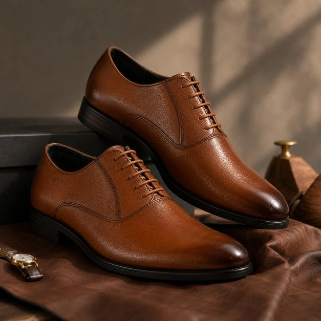 Men's Textured Leather Formal Shoes