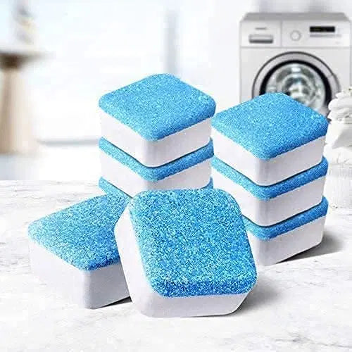 Pack of 5 18281 washing machine drum cleaning tablets for appliance maintenance, shown in a clear image.