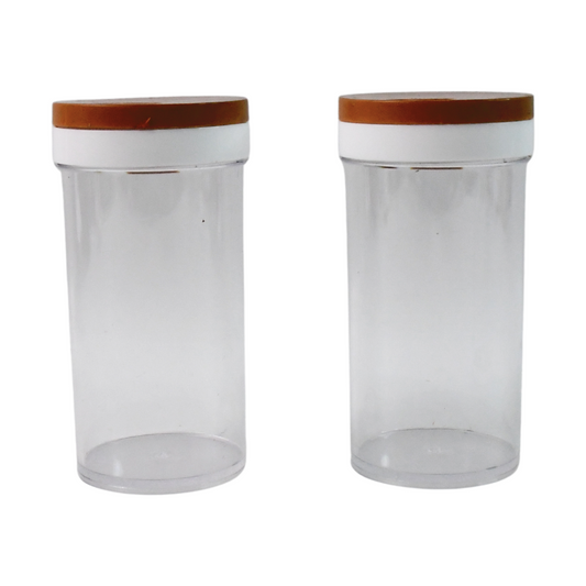 Wukusy Ganesh transparent kitchen storage container set with two airtight jars for organized pantry storage
