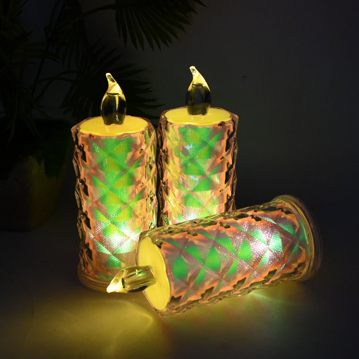 Led Flameless Decorative Candle Lights (3 Pc Set)