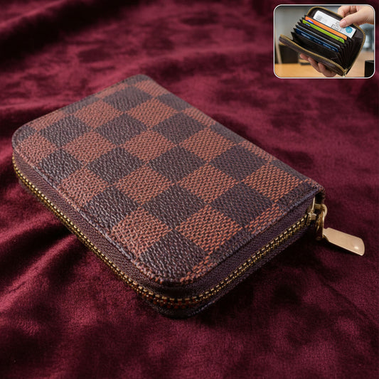 Zip Card Holder Wallet Multi Card Organizer Case (1 Pc)
