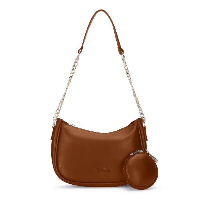 Small Classic Chain Shoulder Bag Black | Vegan Leather Women & Girl's Handbag