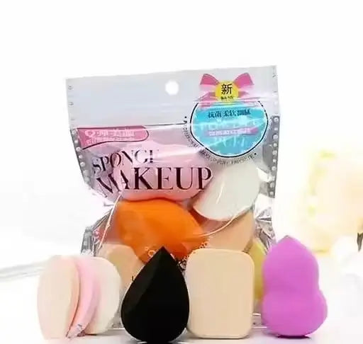 Professional FIX+ Makeup Brushes Green Colour Set of 13PCS with Beauty Blender