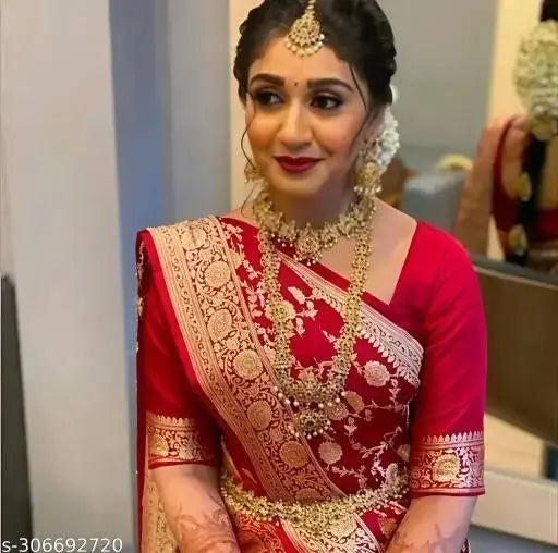 Silk Saree The Bridal Red Royal Banarasi Collection