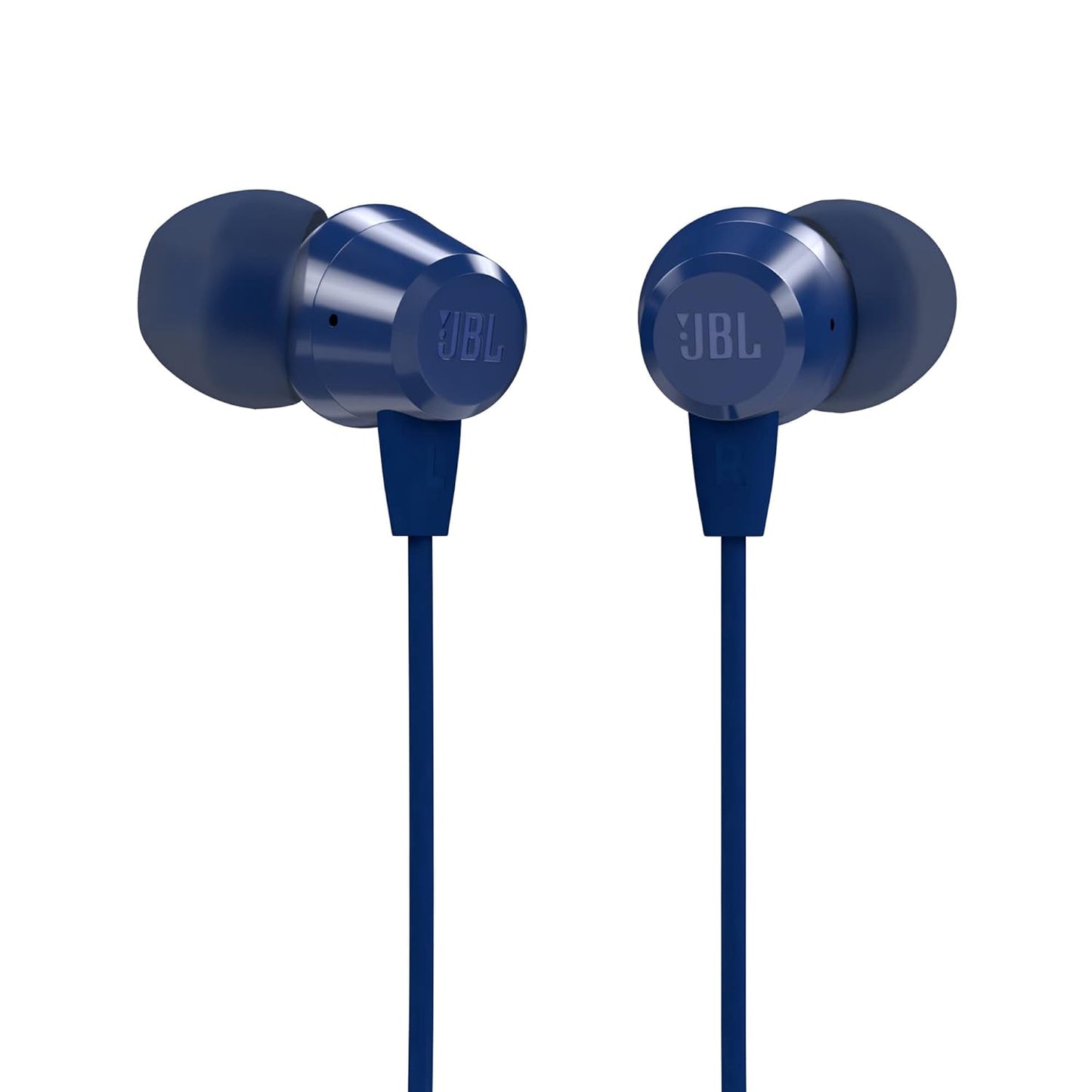 JBL C50HI Wired Headset (Blue, In the Ear)
