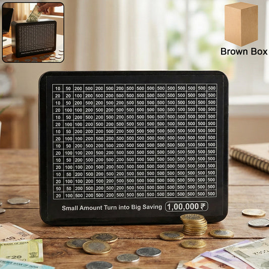 Reusable Money Saving Piggy Bank With Black Gel Pen (15 19 Cm 1 Pc)