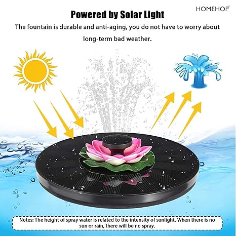 Solar Waterfall Fountain