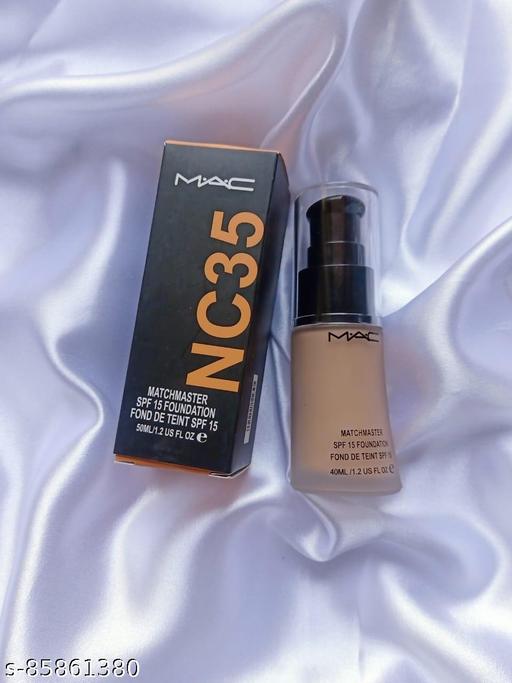 Drpshippr Foundation NC 35 in a compact container, showcasing smooth, beige liquid foundation for even skin tone.