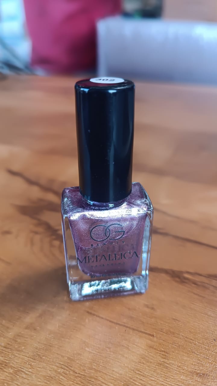 Og Beauty Premium Scarlet Red Metallica Nail Polish (1 Pc 10 Ml)