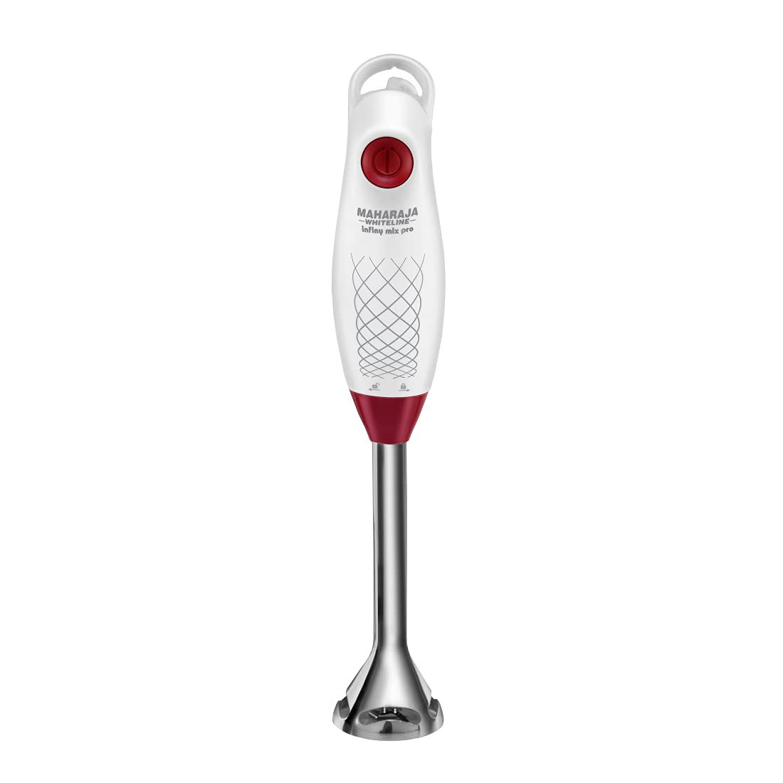 Maharaja Whiteline HB-124 Infiny Mix Pro 175 W Hand Blender (White, Red)