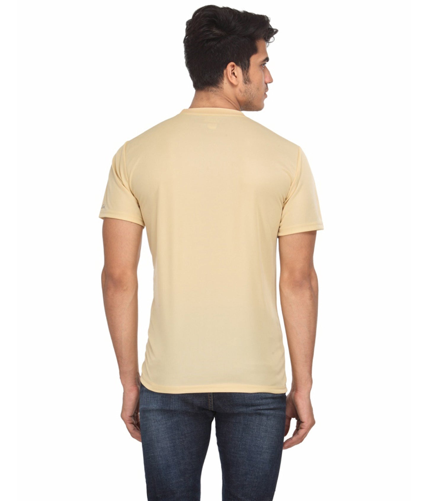 Men's round neck slim fit polyster dri - fit tshirt (Pack of 5)