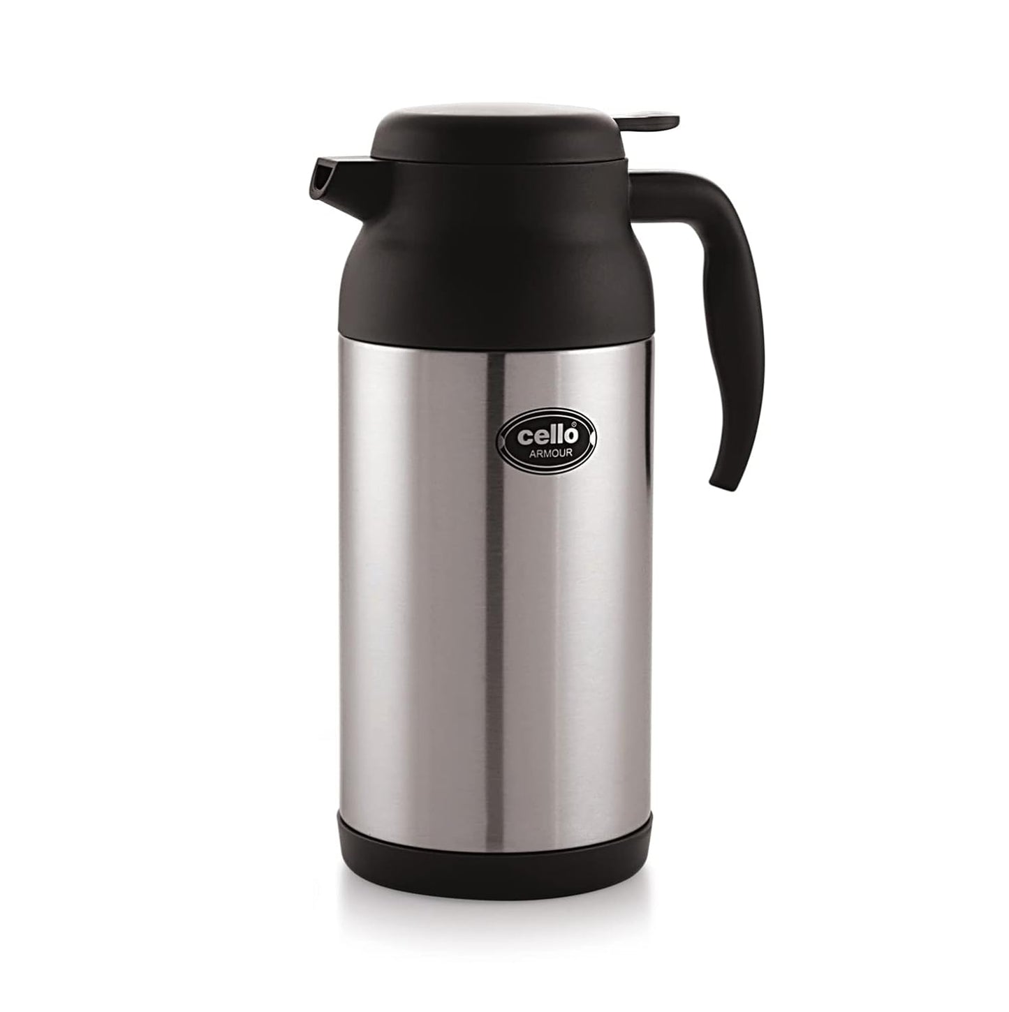 Cello Armour 2000 ml Flask (Pack of 1, Black, Steel)