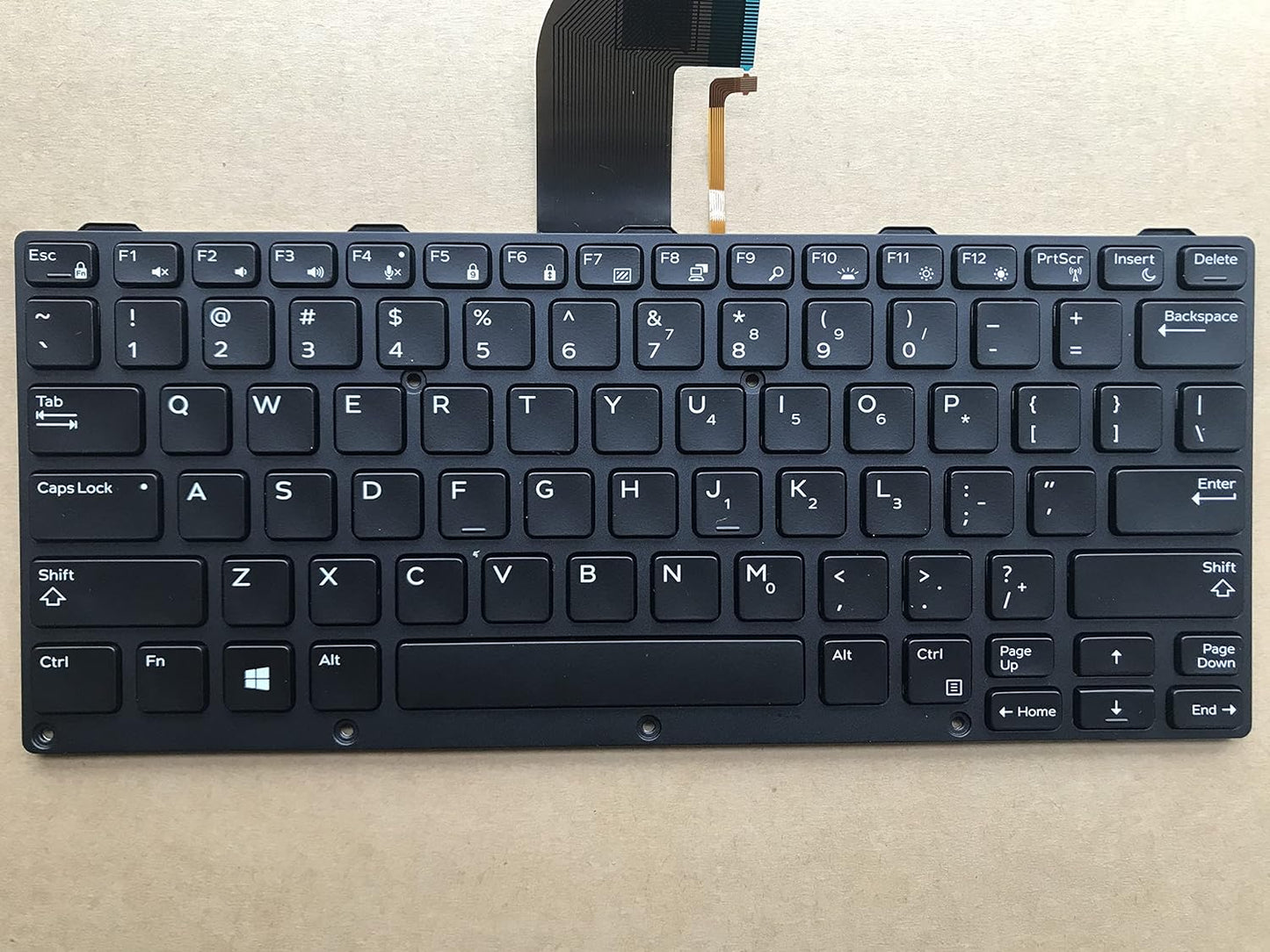Dell Latitude Rugged 7204 Backlit Laptop Keyboard Internal Laptop Keyboard (Black)
