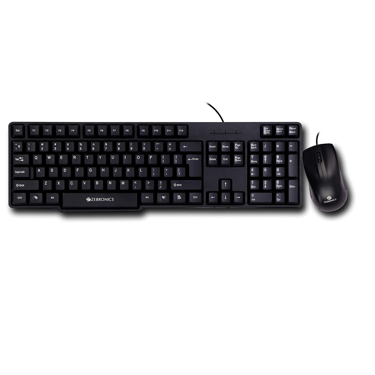 Zebronics Zeb-Judwaa 750 Combo Wired USB Desktop Keyboard (Black)