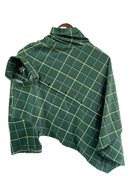 Men Regular Fit Checkered Ribbed Collar Casual Shirt