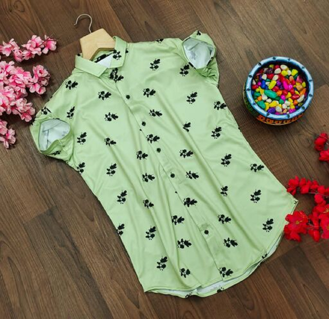 Men Regular Fit Printed Casual Shirt