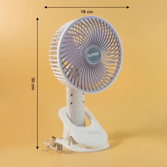 Portable USB Fan Handheld & Desktop Use Compact Rechargeable Plug and Play Cooling Fan