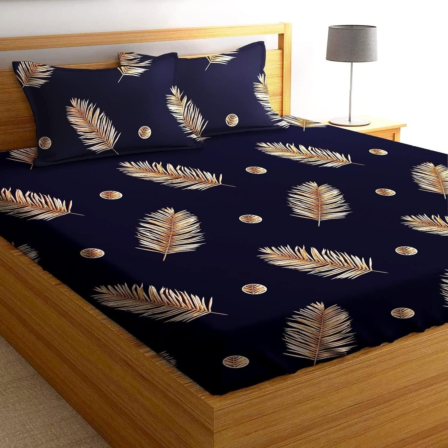 Microfiber Elastic Fitted Double Bedsheets