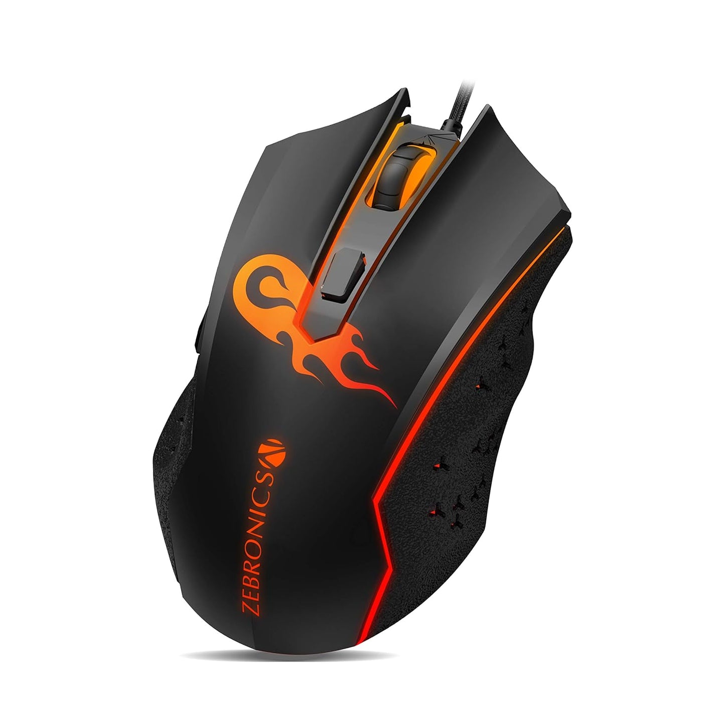 ZEBRONICS Zeb-Clash Wired Optical Gaming Mouse (USB 2.0, USB 3.0, Black)