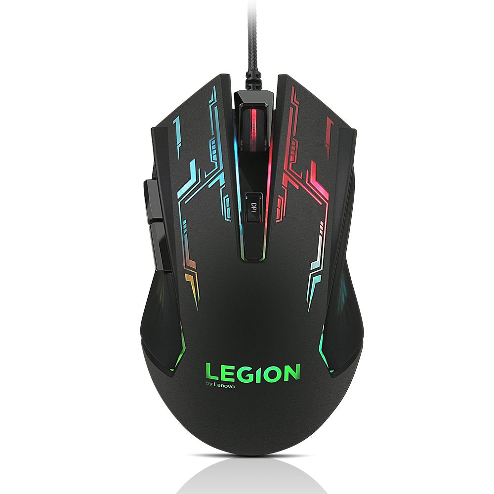 Lenovo Legion M200 Wired Optical Gaming Mouse (USB, Black)