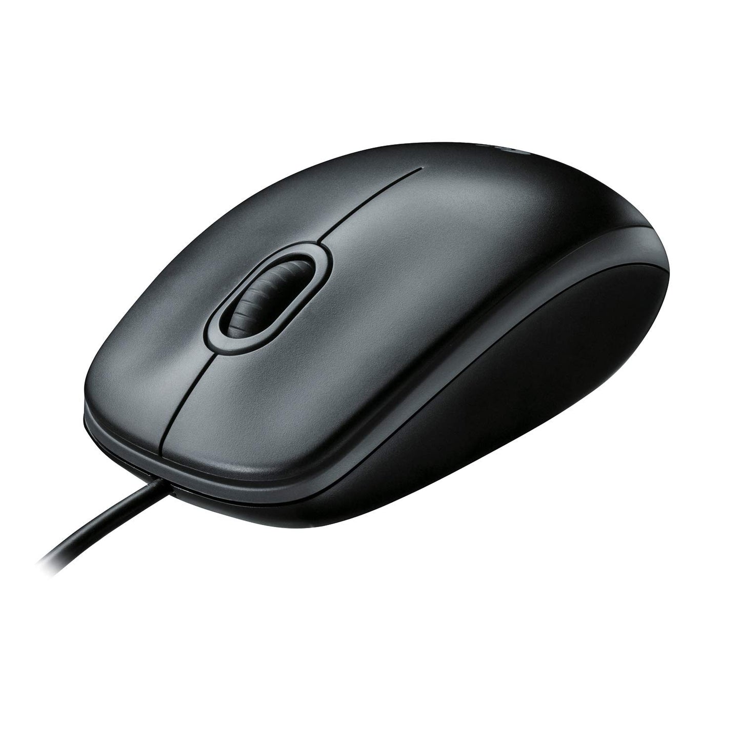 Logitech B100 Wired Optical Mouse (USB, Black)