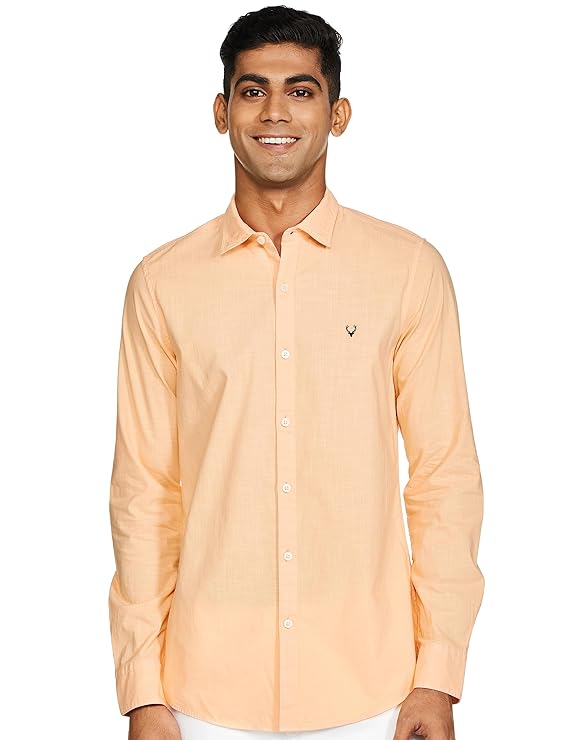 Orange Men's Slim Fit Shirt