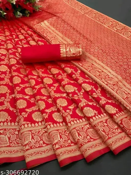Silk Saree The Bridal Red Royal Banarasi Collection