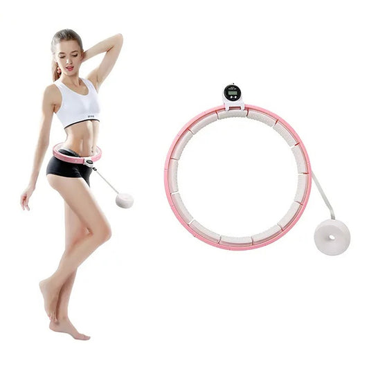 8021 Fitness Adjustable Detachable Fitness Hula Hoop Ring Smart Round Count Weight Loss Gym Equipment Exercise Smart Hula Hoops
