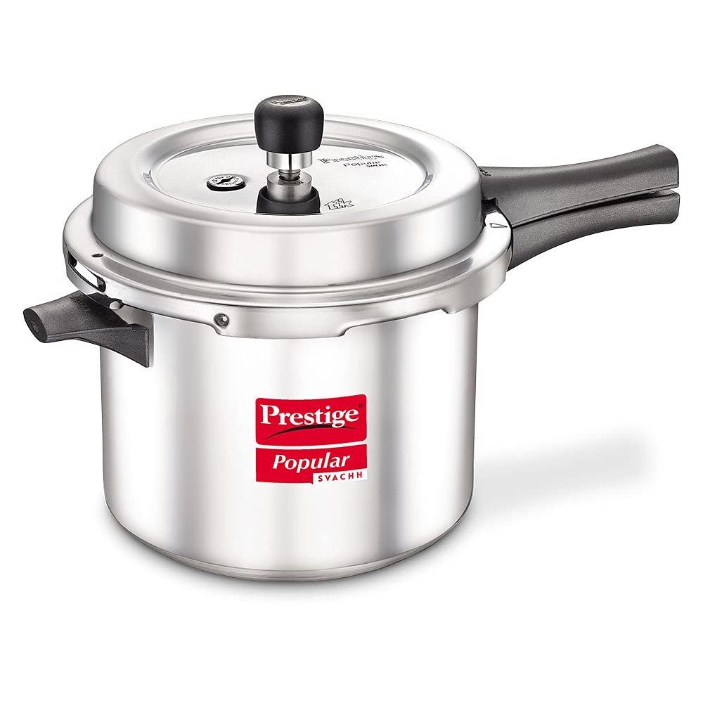 Prestige Popular Svachh Aluminium 5 L Pressure Cooker (Aluminium)