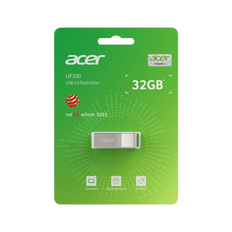 Acer UF200-32GB 32 Pen Drive (Grey)