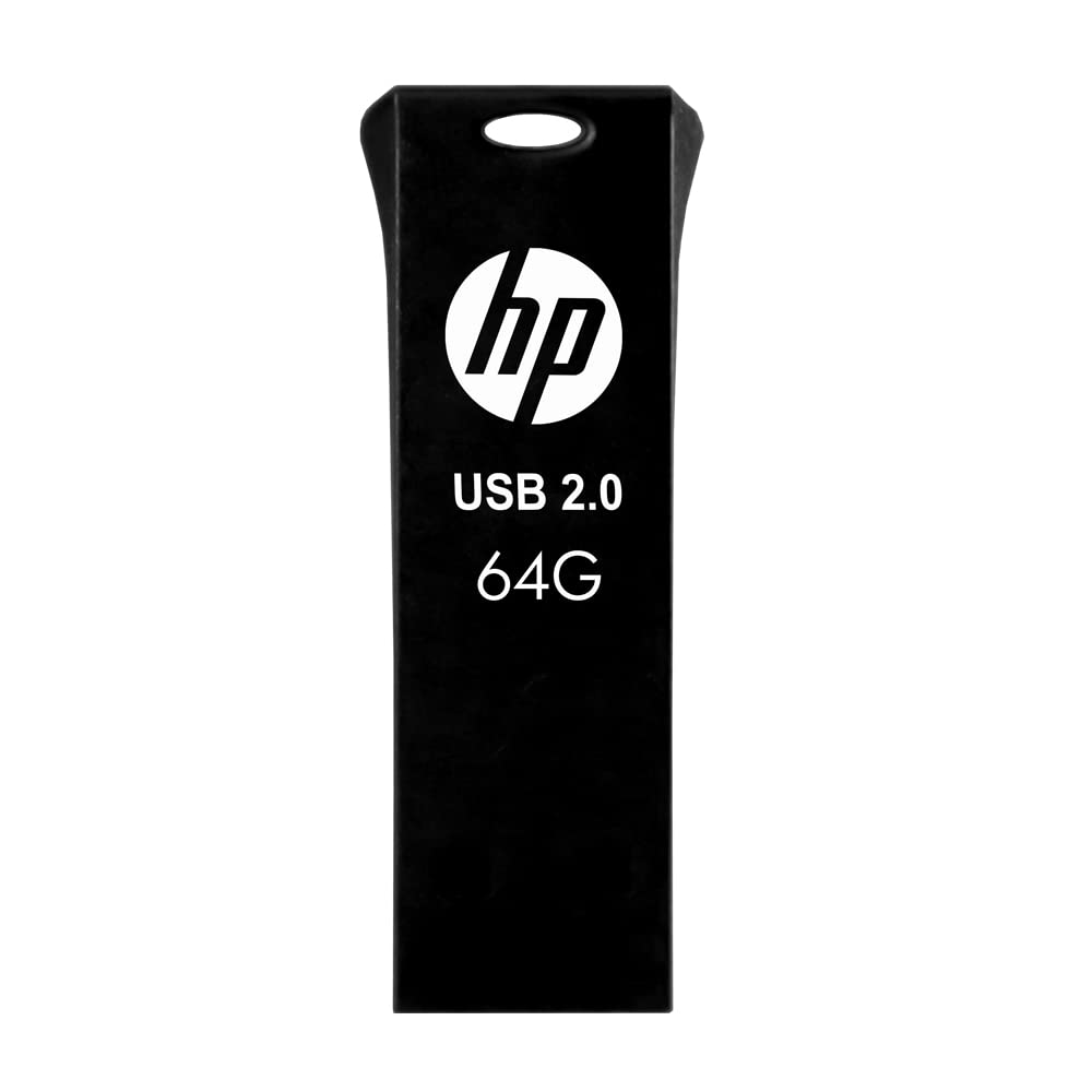 HP v207w 64GB USB 2.0 Pen Drive 64 GB Pen Drive (Black, Black)