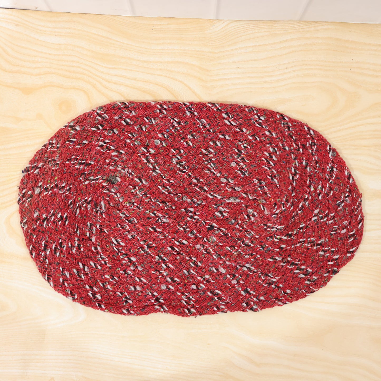 Stylish Oval Floor Mat (1 Pc 50x30 Cm)