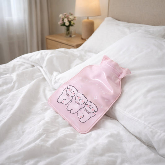 Wukusy cute printed mini hot and cold water bag, 15x9 cm, with colorful fun design, perfect for soothing discomfort.