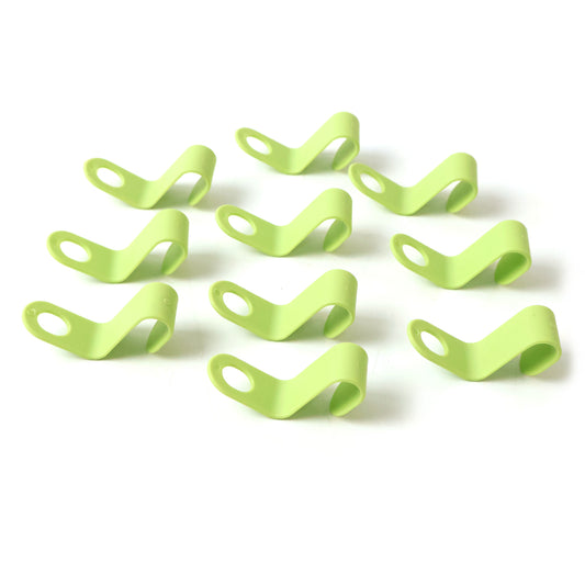Set of 10 Wukusy multipurpose plastic hanger hooks for home organization and closet storage.
