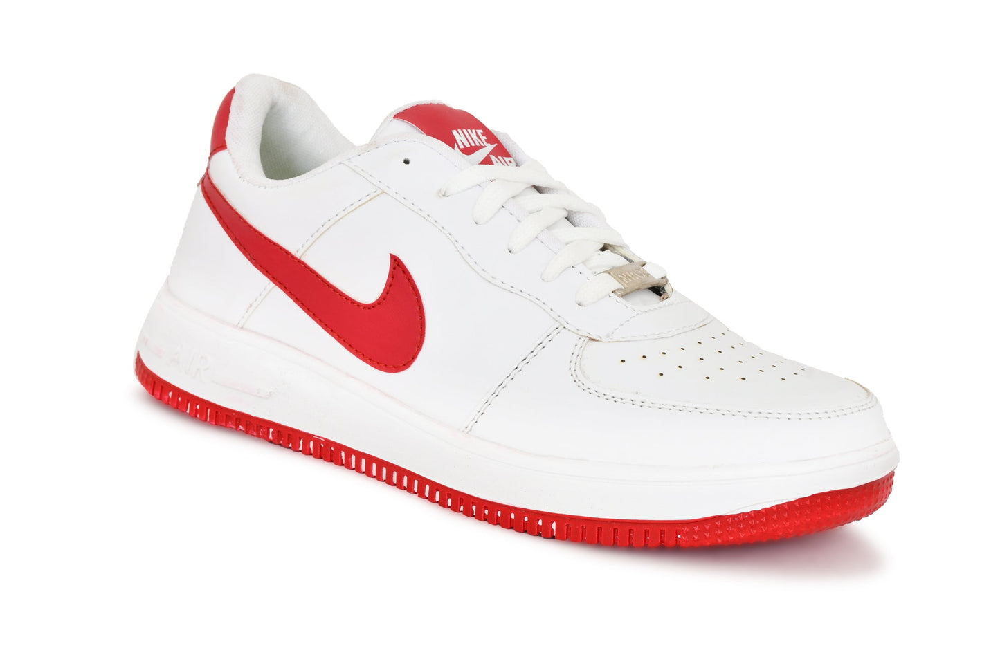 Red men's casual shoes from Drpshippr's men's collection, featuring a comfortable and stylish design for everyday wear.