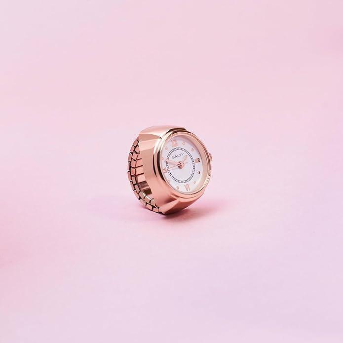 Rose gold Salty Girl Boss watch ring from Drpshippr's Women's Collection, featuring a stylish watch ring design.