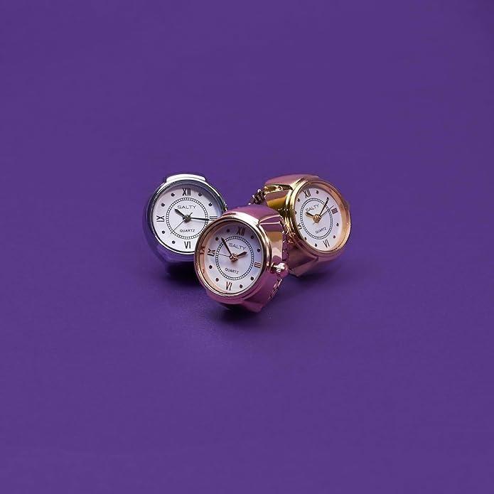 Silver Salty Girl Boss watch ring from Drpshippr's Women's Collection featuring a stylish, minimalist design.