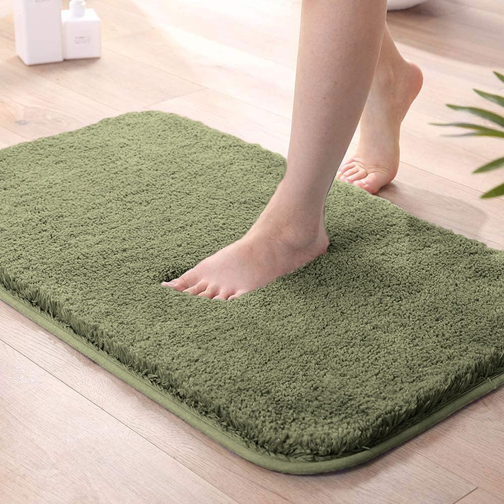 Seasons Bath Mat for Bathroom, Green, Pack of 1