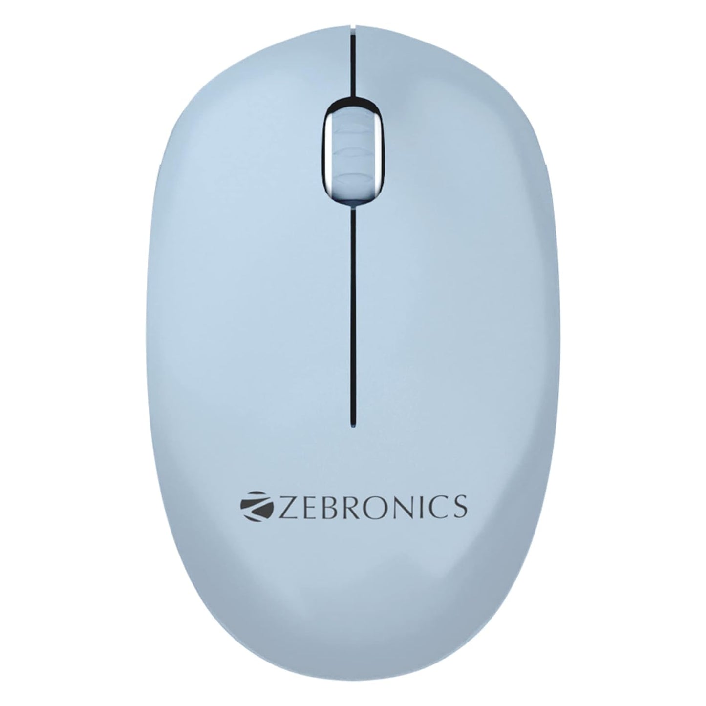 ZEBRONICS Zeb CHEETAH Wireless mouse with 1600 DPI, High accuracy, Ergonomic design Wireless Optical Mouse (USB 2.0, Blue)