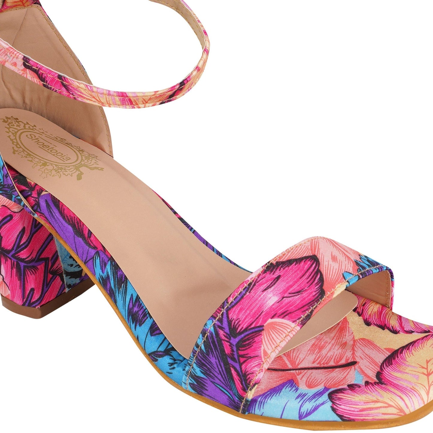 SHOETOPIA WOMEN SLIP ON BLOCK HEELS