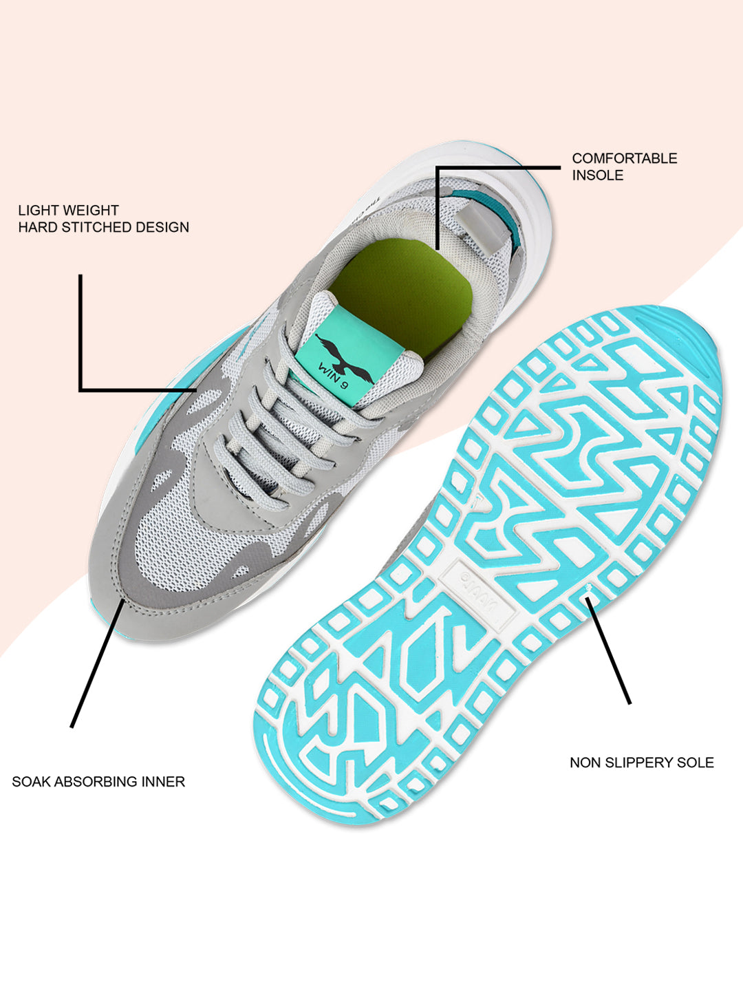 Pair of Drpshippr sports shoes for outdoor activities, featuring breathable fabric and sporty design.
