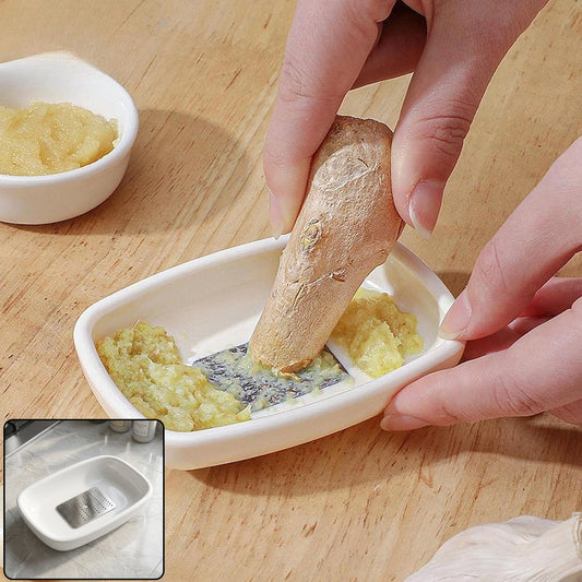 Garlic Ginger Grater Plate Quick Mess-free Food Prep Tool