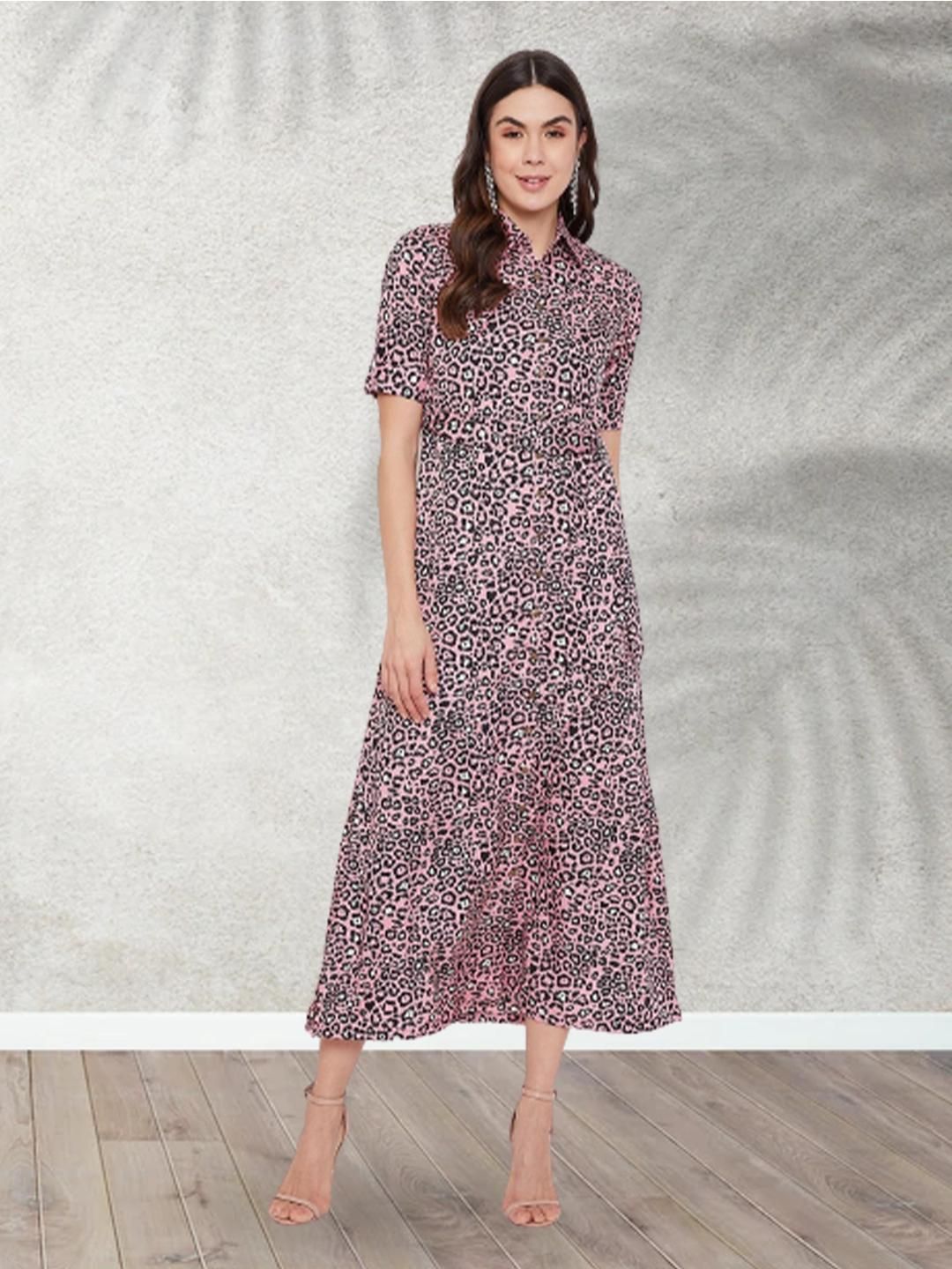 Drpshippr Uptownie Lite women's crepe maxi dress with button-down design, flowing silhouette, suitable for casual or semi-formal wear.