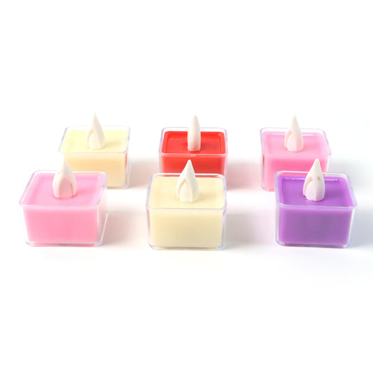 Led Flameless Decorative Tealight Candles - (6 Pc Set)