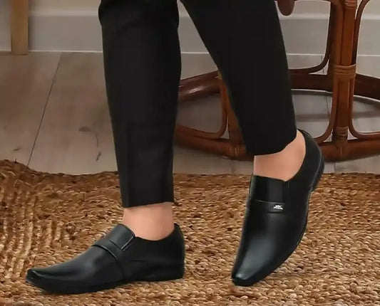 Latest Trendy Men Formal Shoes|Black Moccasin Shoes|Office Shoes For Men's & Boys-MOCCASIN07-BLK