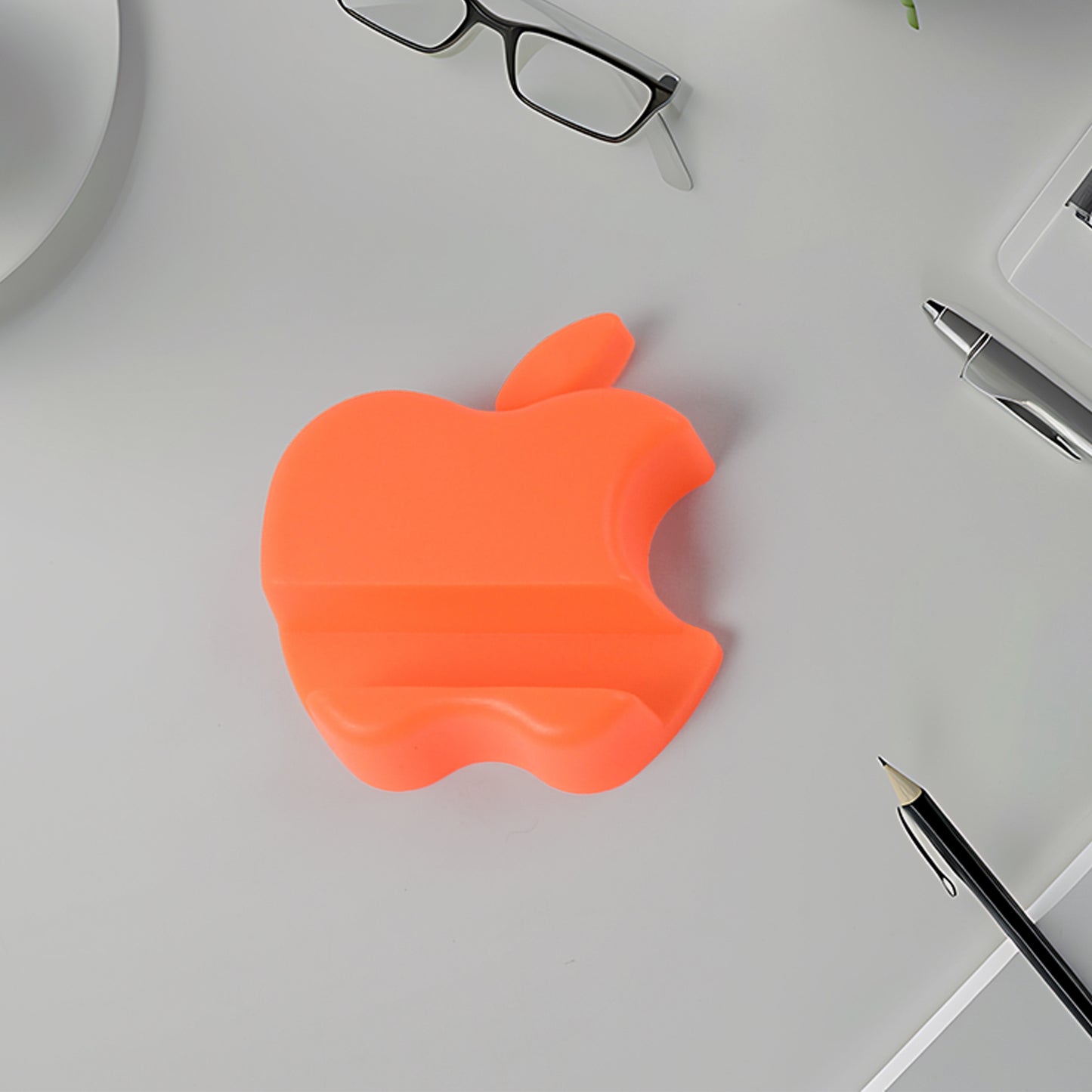 Apple-shaped Plastic Mobile Phone Holder (1 Pc Mix Color)