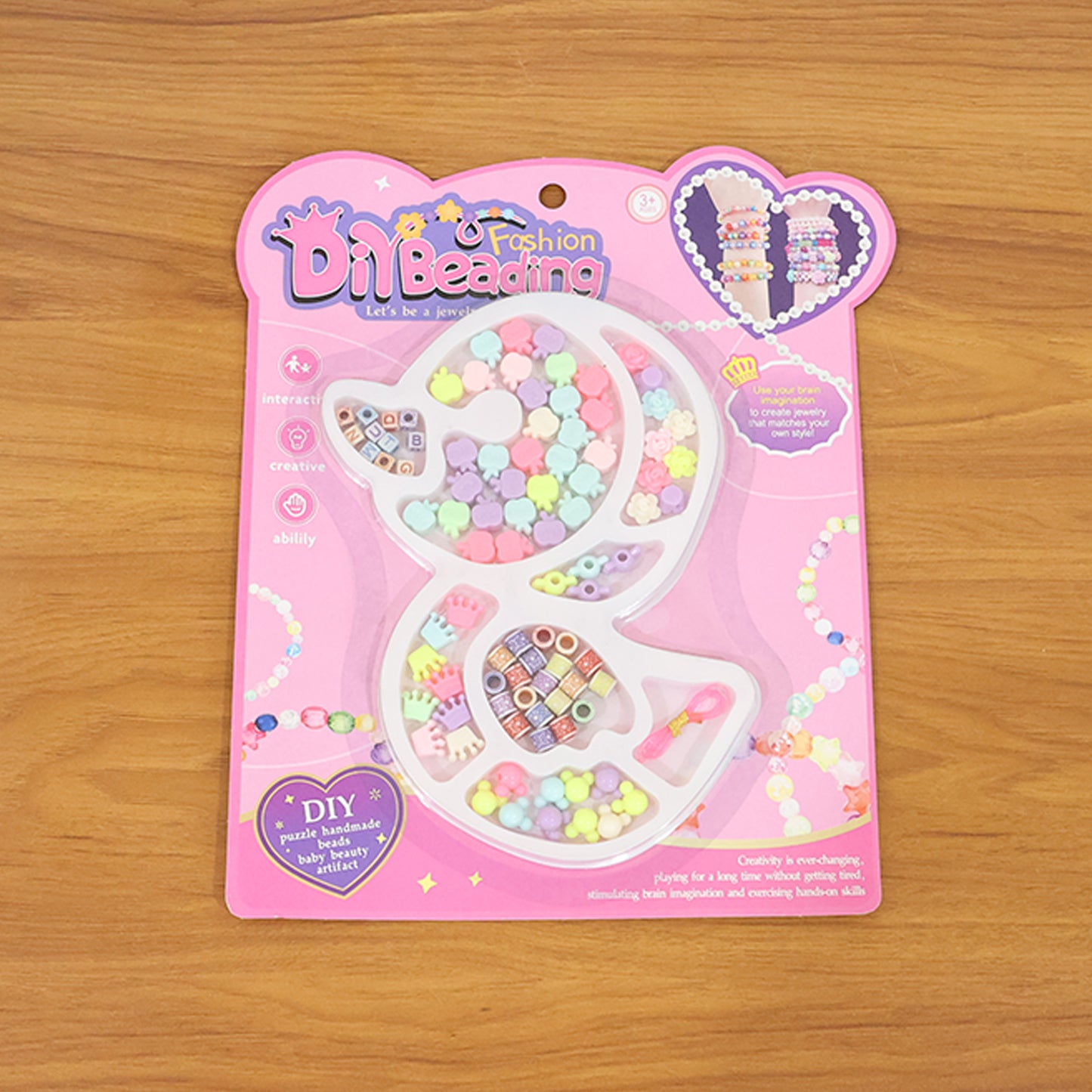 Diy Kids Beading Jewelry Making Craft Kit (1 Set)