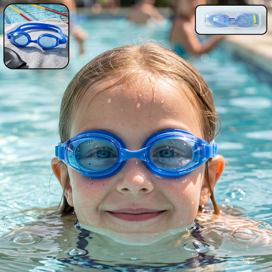 Kids Premium Swimming Goggles With Crystal Clear Lens And Secure Fit 1 Pc