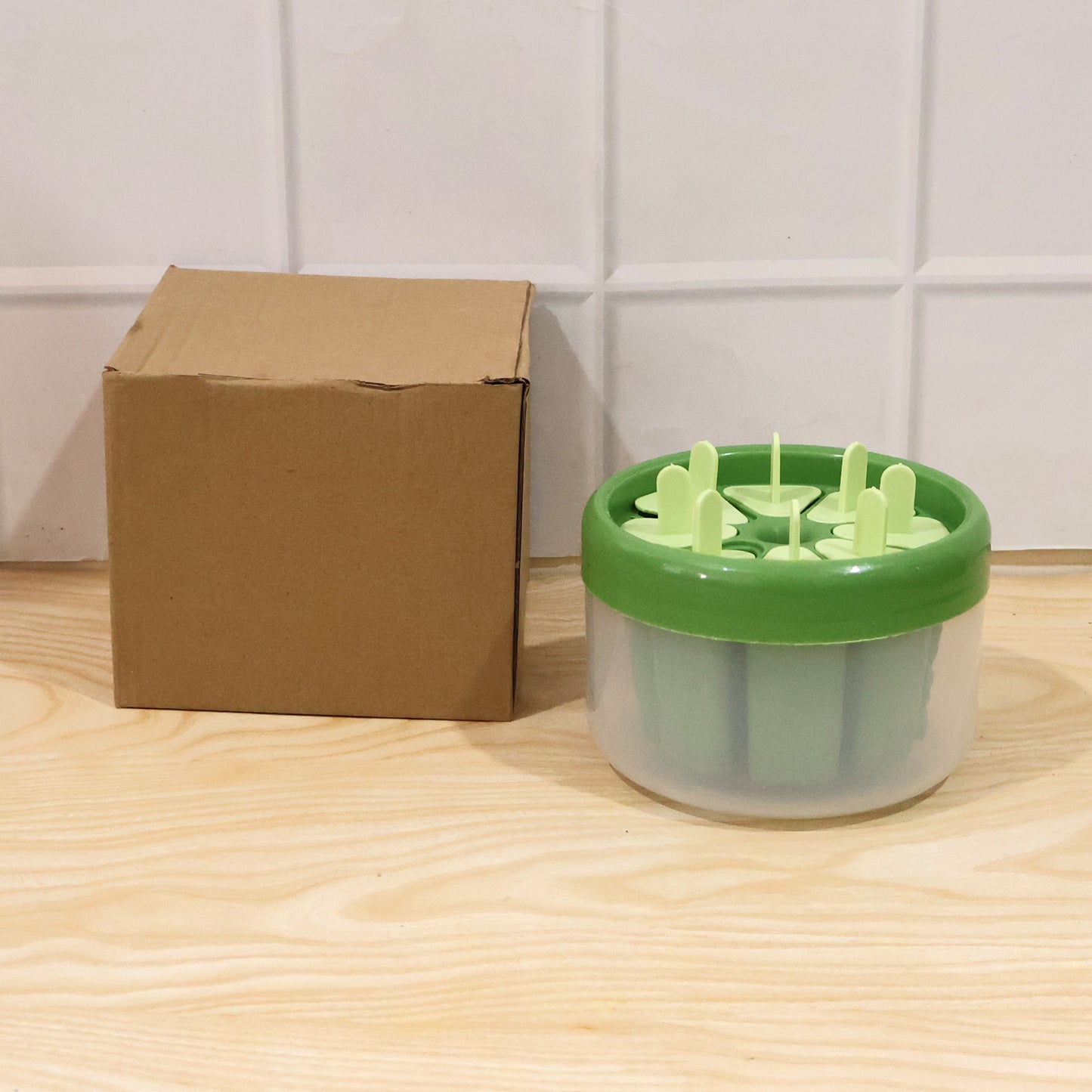 Plastic Ice Candy Popsicle Maker (8 Mold 1 Set)