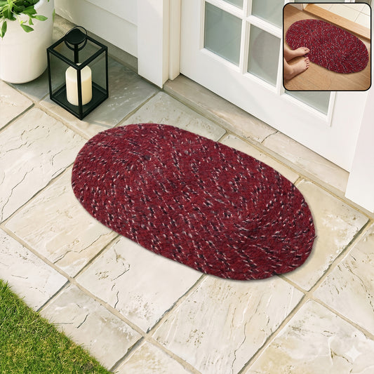 Stylish Oval Floor Mat (1 Pc 50x30 Cm)